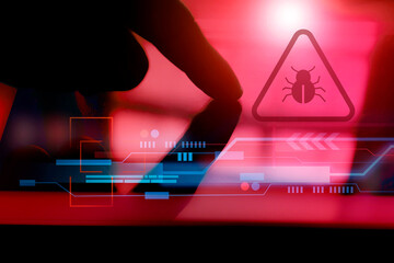 malware detection , threat monitoring , virus scan , cyber security awareness concept