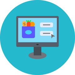 Fototapeta premium Online Shopping Icon