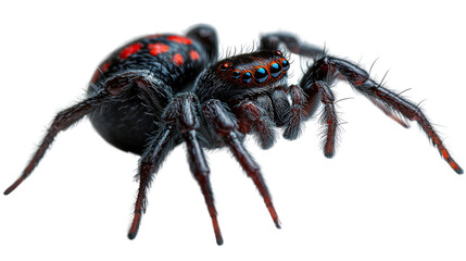 Fototapeta premium close up of a spider isolated on white background