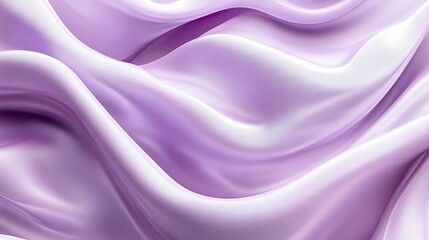 Obraz premium Lavender Silk Drapery Soft Waves Flowing Fabric