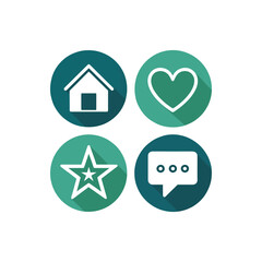 home icon set