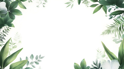 Fototapeta premium floral and leafy illustrator elements for card, wallpaper.