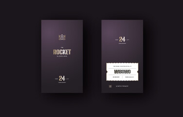 Luxurious Business Card with Modern Typography