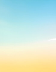 Obraz premium Soft Pastel Sky Gradient Sunrise Sunset Background Blue Yellow Orange Color Blend Pe