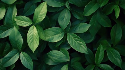 Green plant leaves close-up