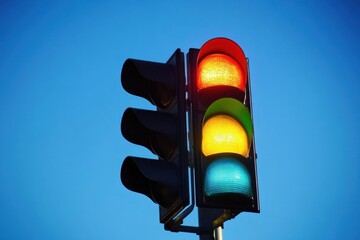 There was a traffic light at the intersection 