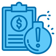 Obraz premium Debt Impact Icon