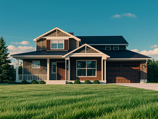 Fototapeta premium Modern house