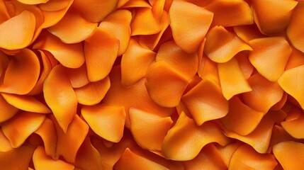 Orange flower petals background texture.