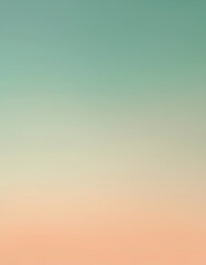 Obraz premium Soft Pastel Gradient Background Teal Beige Peach Ombre Smooth Transition Abstract Tex