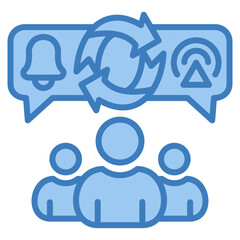 Communication Plan Icon Element For Design