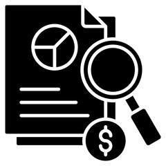 Financial Ratio glyph icon