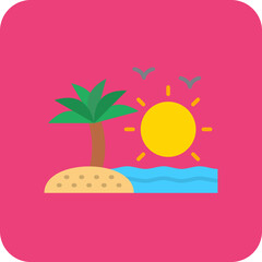 Fototapeta premium Sunrise Icon