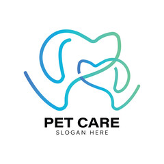 Pet Care Adorable Logo Template