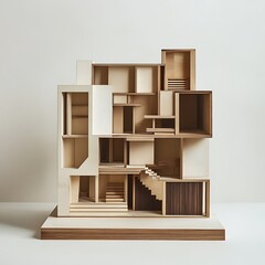 Modern Architecture Model, Wooden House Design
