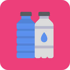 Fototapeta premium Water bottles Icon