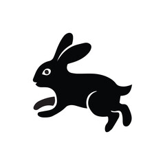 Running Rabbit Silhouette