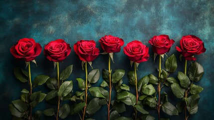 Obraz premium The Valentine red rose background