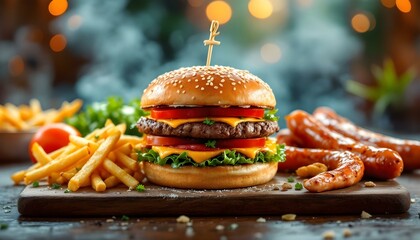 restaurant, gourmet, hamburgers, artisanal, pizzas, grilled, chicken, sausages, vibrant, backdrop, orange, brown, food, menu, delicious, savory, culinary, dining, cuisine, tasty, elegant, graphic