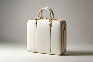 Elegant Briefcase with Subtle Gold Accents