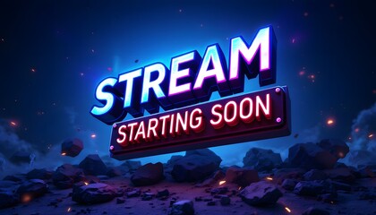 Twitch Starting Soon Screen design