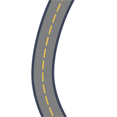 Winding road infographic concept. Timeline template. Vector illustration