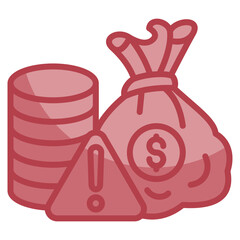 Financial Risk Icon Element For Design