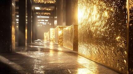 Gold Bullion in 16K Resolution Ultra Photorealistic Detail