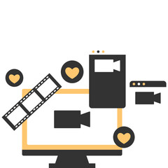 Video Editing Illustration