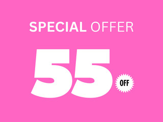special offer 55 percent off 