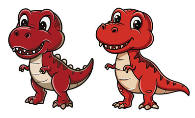 Fototapeta premium Cartoon Baby Dinosaur vector