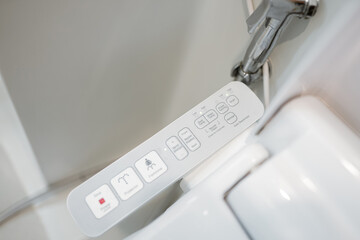 electronic control panel of toilet sanitary ware with automatic flush system
