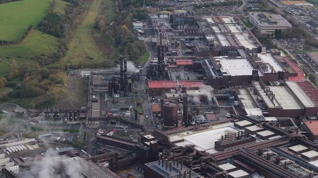 Intel Ireland aerial view showcasing expansive industrial landscape