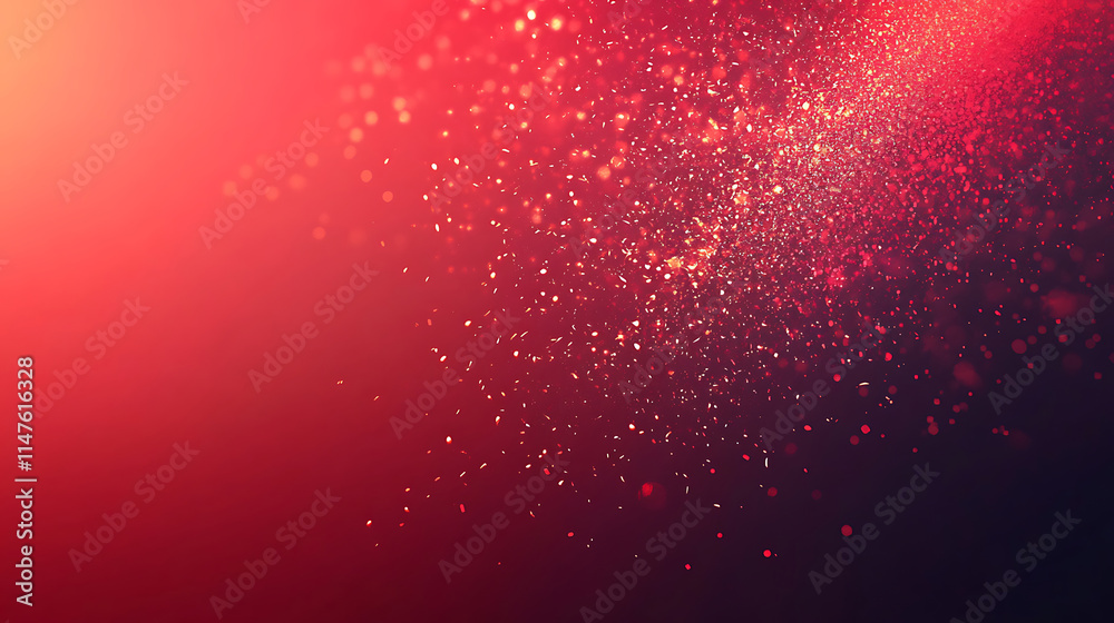 Fototapete sparkling red burst background with glowing radiance. a vibrant, red abstract background features a 