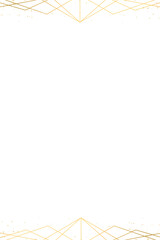 Obraz premium Gold geometric patterned border design element