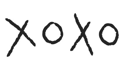 Black xoxo typography design element © Rawpixel.com