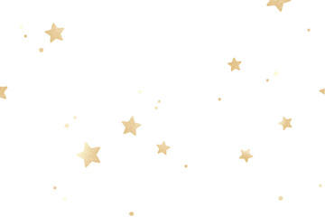 Glittery png gold stars pattern
