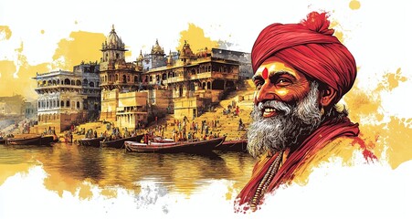 Sadhu saint of India for grand festival  Kumbh Mela.