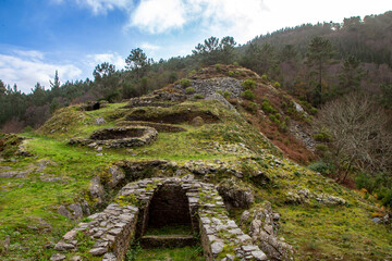 Hill fort (Castro) of Pendia from the 4th century BC. to the 1st AD Boal, Asturias, Spain.