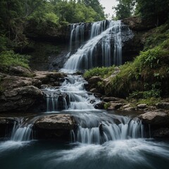 Fototapeta premium waterfall in the woods
