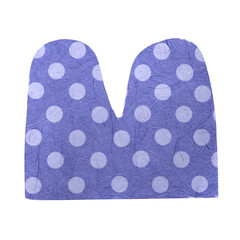 Abstract shape png collage element, paper craft in transparent background