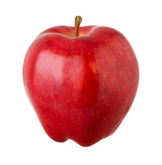 Red apple (red delicious) isolated, fresh red apple, transparent PNG, PNG format
