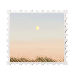 Obraz premium Nature postage png sticker, transparent background