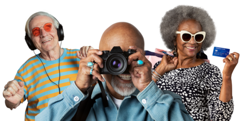 Happy retirement png sticker, transparent background