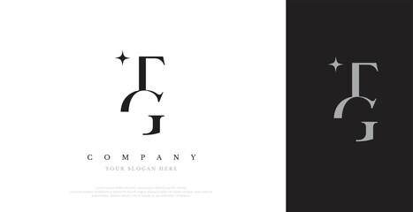 Initial TG Logo Design Vector 