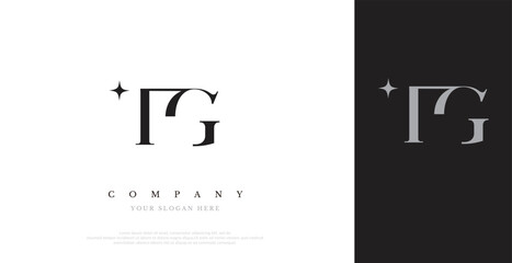 Initial TG Logo Design Vector 