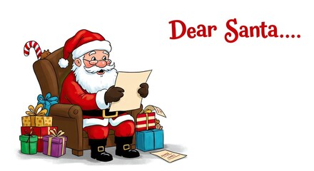 Dear Santa: A Glimpse of Holiday Wishes in Santa’s Hands