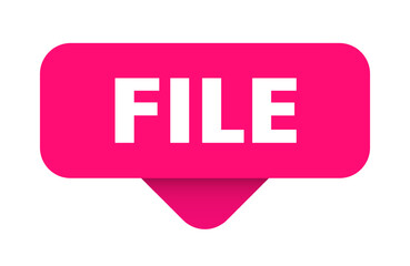 FILE banner, button, label, sign