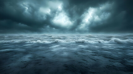 Obraz premium Stormy Sea Background Illustration