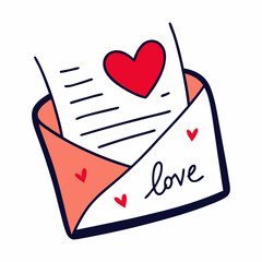 envelope with heart